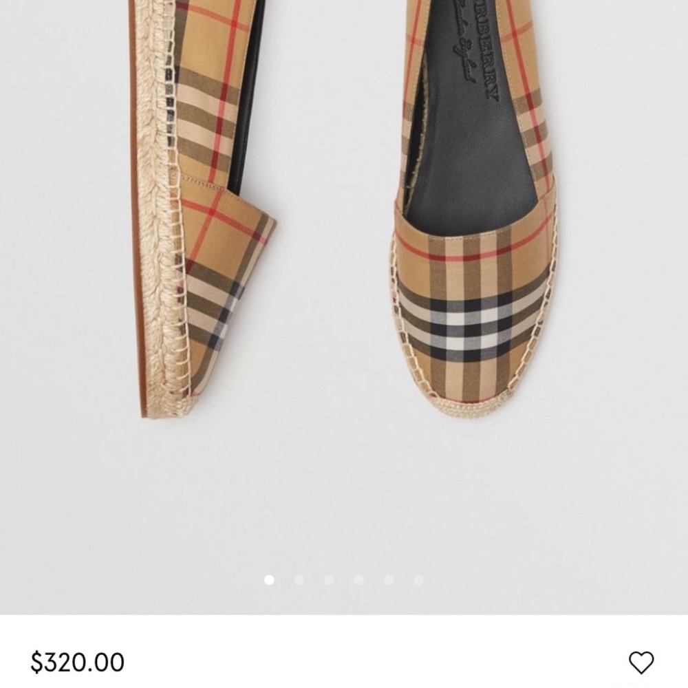 Burberry slip ons